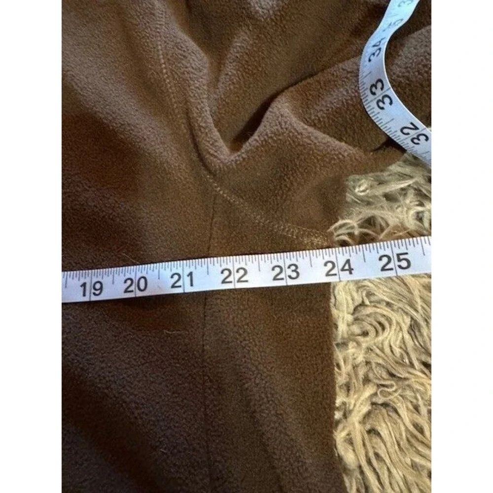 Realtree Pullover Quarter 1/4 Zip Fleece Sweater Sweatshirt Men’s Size LRG Brown - Picture 9 of 11
